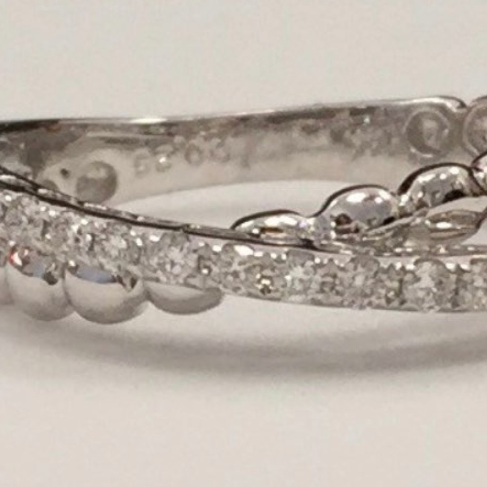 Nava-Dee 14kt White Gold Custom .25cw Diamond Ring - Picture 4 of 5